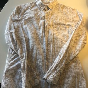 Steven Alan Cotton Animal Print Long-sleeved Shirt